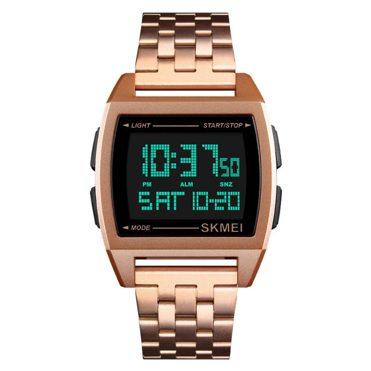 SKMEI 1368 Multifunctional Men Outdoor Sports Noctilucent Waterproof Digital Watch(Rose Gold) - Sport Watches by SKMEI | Online Shopping UK | buy2fix