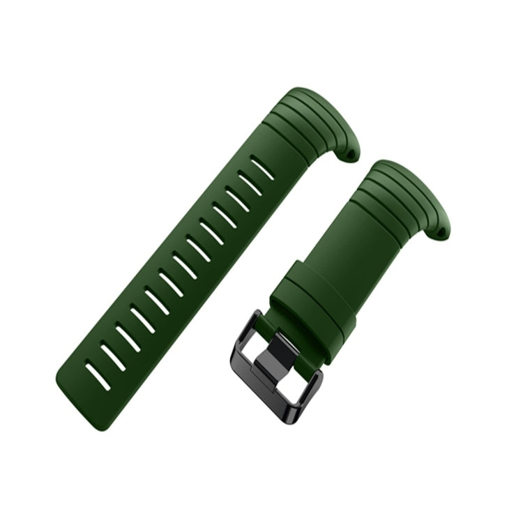 Smart Watch Silicone Watch Band for Suunto Core(Army Green) - Smart Wear by buy2fix | Online Shopping UK | buy2fix