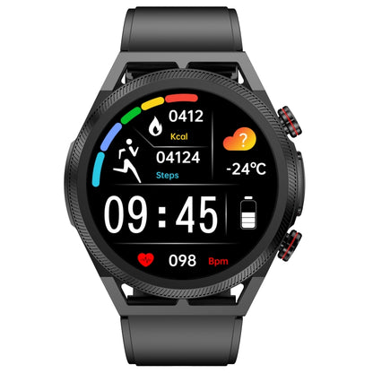 ET310 1.39 inch IPS Screen IP67 Waterproof Silicone Band Smart Watch, Support Body Temperature Monitoring / ECG (Black) - Smart Watches by buy2fix | Online Shopping UK | buy2fix