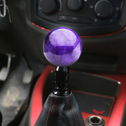 Car Modified Marble Star Gear Head Shifter Cover with Adapter (Purple) - In Car by buy2fix | Online Shopping UK | buy2fix