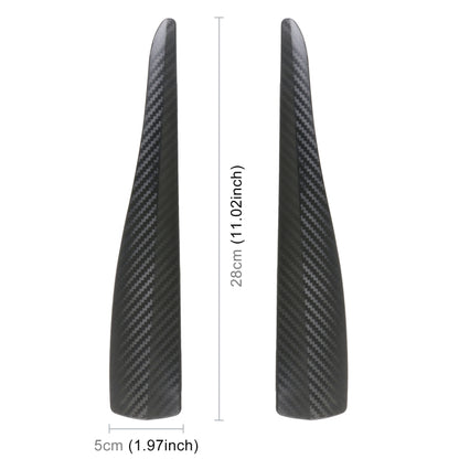 1 Pair Car Carbon Fiber Silicone Bumper Strip, Style: Short (Black) - Anti Collision Sticker by buy2fix | Online Shopping UK | buy2fix