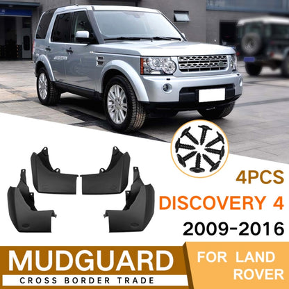 For Land Rover Discovery 4 2009-2016 4pcs/Set Car Auto Soft Plastic Splash Flaps Fender Guard - Mudguards by buy2fix | Online Shopping UK | buy2fix