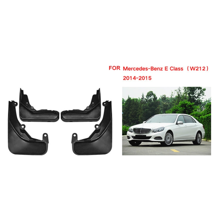 For Mercedes-Benz E-class 2014-2015 4pcs/Set Car Auto Soft Plastic Splash Flaps Fender Guard - Mudguards by buy2fix | Online Shopping UK | buy2fix