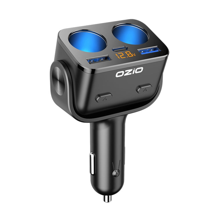 Ozio Y48TC QC3.0 + Type-C Dual Port Fast Charging Multi-function Car Charger Cigarette Lighter - Car Charger by ozio | Online Shopping UK | buy2fix