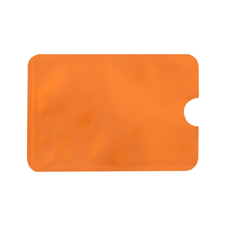 100pcs Aluminum Foil RFID Blocking Credit Card ID Bank Card Case Card Holder Cover, Size: 9 x 6.3cm (Orange) - Antimagnetic RFID Package by buy2fix | Online Shopping UK | buy2fix