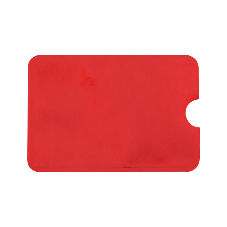 100pcs Aluminum Foil RFID Blocking Credit Card ID Bank Card Case Card Holder Cover, Size: 9 x 6.3cm (Red) - Antimagnetic RFID Package by buy2fix | Online Shopping UK | buy2fix