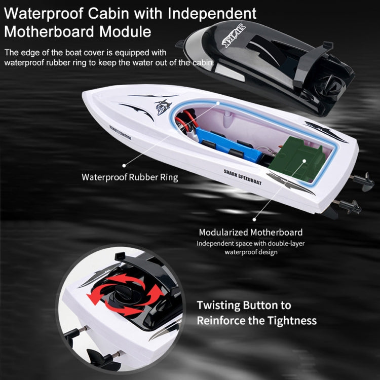 YDJ-818 2.4G RC Shark Boat  Remote Control Boats - RC Boats by buy2fix | Online Shopping UK | buy2fix