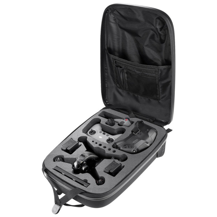 Waterproof Backpack Shoulders Turtle Hard Case Storage Box Outdoor Travel Bag for DJI FPV(Dark Gray) - DJI & GoPro Accessories by buy2fix | Online Shopping UK | buy2fix