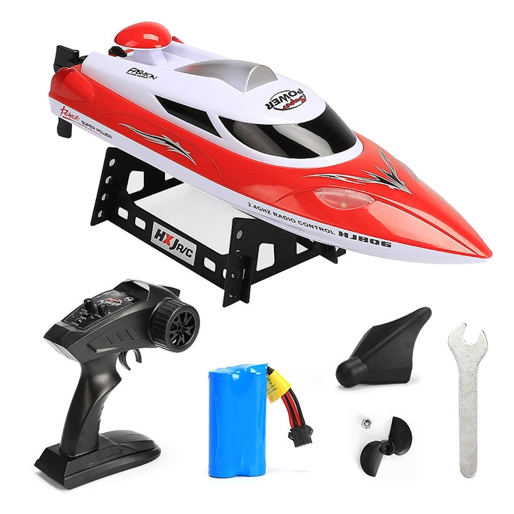 HongXunJie HJ806 2.4Ghz Water Cooling High Speed Racing Boats with Remote Controller, Auto Flip Function, 200m Control Distance(Red) - RC Boats by buy2fix | Online Shopping UK | buy2fix
