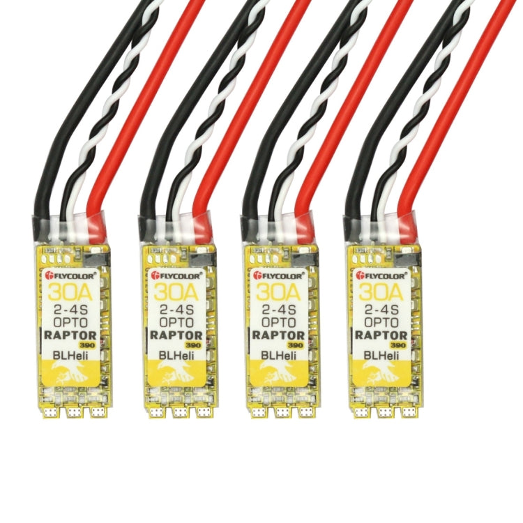 4 PCS Flycolor Raptor 390 30A 2-4S Electric Speed Controller - Toys & Hobbies by buy2fix | Online Shopping UK | buy2fix