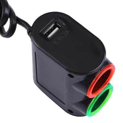 Olesson Streamlined Design 1.2A USB Car Cigarette Lighter Socket Car Charger with Color LED Light - Cigar Socket by buy2fix | Online Shopping UK | buy2fix