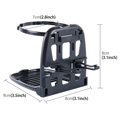 SHUNWEI SD-1010 Foldable Auto Car Air Vent Outlet Beverage Cup Drink Bottle Holder Stand Mount(Black) - Car Drink Holders by SHUNWEI | Online Shopping UK | buy2fix