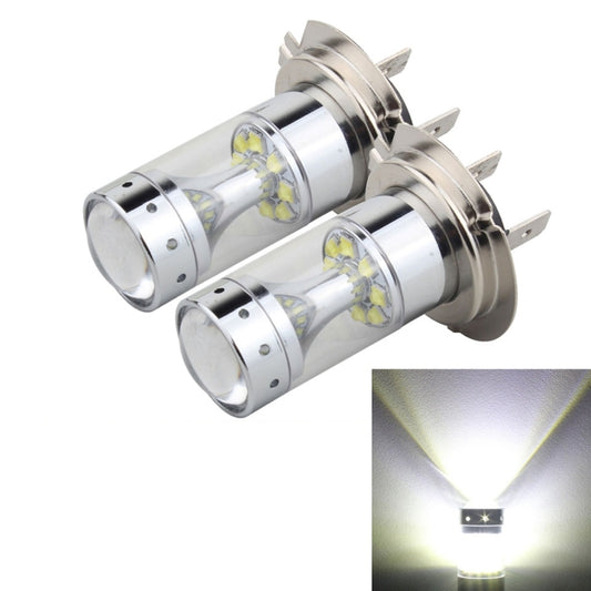 2 PCS H7 60W 1200 LM 6000K Car Fog Lights with 12 CREE XB-D LED Lamps, DC 12V (White Light) - Fog / Driving Lights by buy2fix | Online Shopping UK | buy2fix