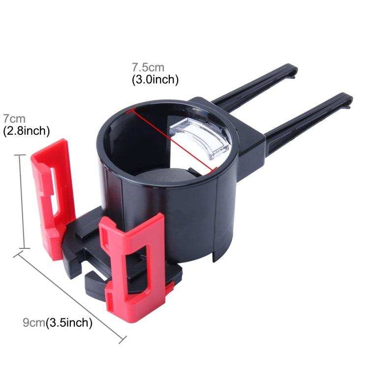 SHUNWEI SD-1026 Car Auto Multi-functional ABS Air Vent Drink Holder Bottle Cup Holder Phone Holder Mobile Mount(Red) - Car Drink Holders by SHUNWEI | Online Shopping UK | buy2fix