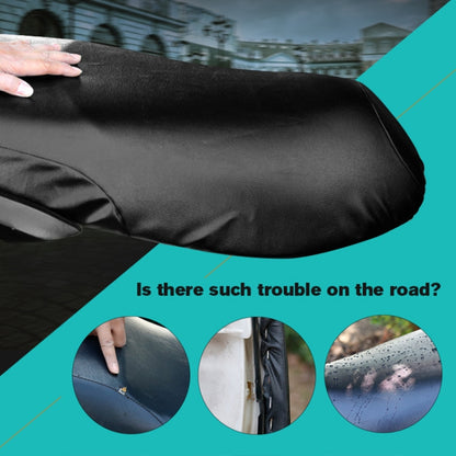 Waterproof Motorcycle Black Leather Seat Cover Prevent Bask In Seat Scooter Cushion Protect, Size: XL, Length: 61-65cm; Width: 27-38cm - Seat Covers by buy2fix | Online Shopping UK | buy2fix