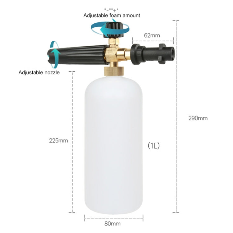 High Pressure Car Wash Foam Gun Soap Foamer Generator Water Sprayer Gun, Inner Wire: 22 x 1.5 - Car Washer & Accessories by buy2fix | Online Shopping UK | buy2fix