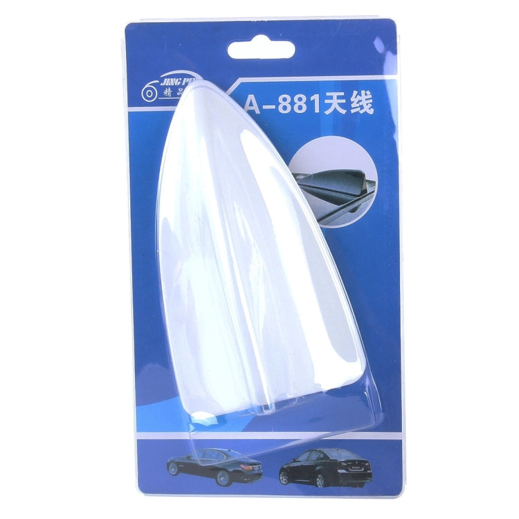 A-881 Shark Fin Car Dome Antenna Decoration(White) - Aerials by buy2fix | Online Shopping UK | buy2fix