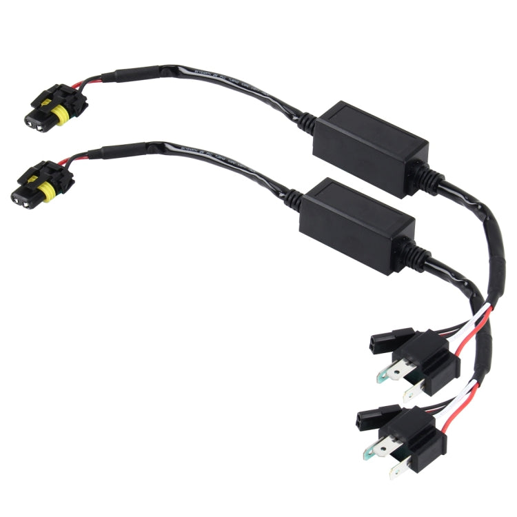 2 PCS DC 12V Universal H4 Bulb Harness Wiring Relay Harness Relay Wiring HID Relay Wiring Harness HID H4 Xenon Light System Relay Harness for Hi/Lo HID - Wires by buy2fix | Online Shopping UK | buy2fix