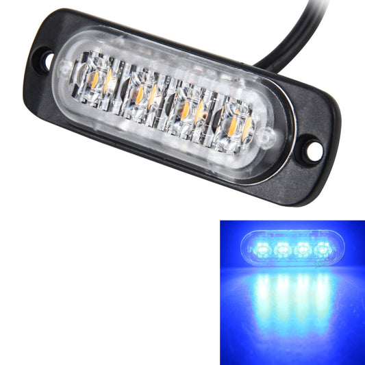 DC 12V-24V 2W 4LEDs SMD-2835 Lamps 17 Flash Patterns 3 Lines Car Flash Lamp Waterproof Car Truck Emergency Strobe Flash Warning Light, Cable Length: 90cm - Warning Lights by buy2fix | Online Shopping UK | buy2fix