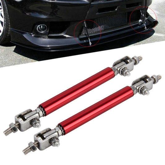 2 PCS Car Modification Large Surrounded By The Rod Telescopic Lever Front and Rear Bars Fixed Front Lip Back Shovel Adjustable Small Rod, Length: 20cm(Red) - In Car by buy2fix | Online Shopping UK | buy2fix