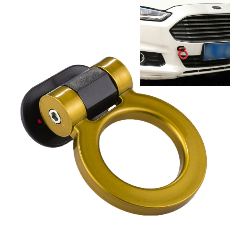 Car Truck Bumper Round Tow Hook Ring Adhesive Decal Sticker Exterior Decoration (Yellow) - In Car by buy2fix | Online Shopping UK | buy2fix