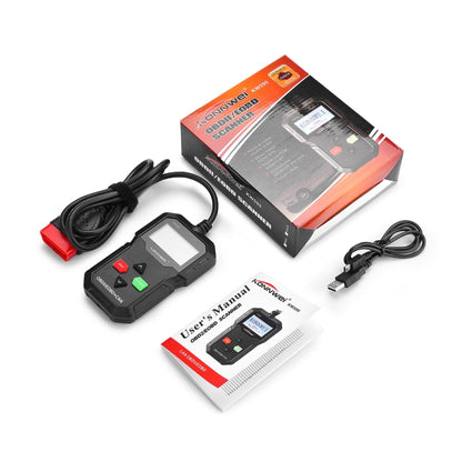 KONNWEI KW590 Mini OBDII Car Auto Diagnostic Scan Tools Auto Scan Adapter Scan Tool (Can Only Detect 12V Gasoline Car)(Black) - In Car by KONNWEI | Online Shopping UK | buy2fix