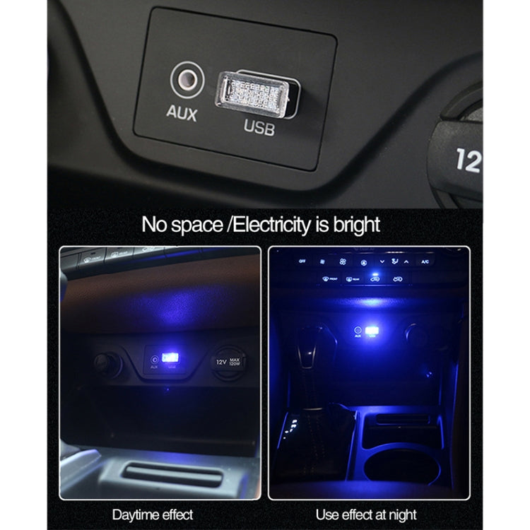 Universal PC Car USB LED Atmosphere Lights Emergency Lighting Decorative Lamp(Ice Blue Light) - Atmosphere lights by buy2fix | Online Shopping UK | buy2fix
