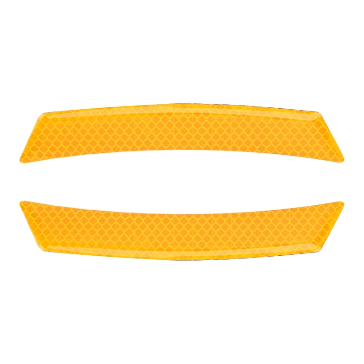 2 PCS Car-Styling Wheel Eyebrow Decorative Sticker Decorative Strip (Yellow) - Decorative Sticker by buy2fix | Online Shopping UK | buy2fix