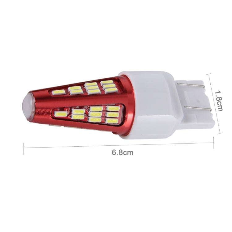 2 PCS T20-7443 10W 800LM 6000K 48 SMD-4014 LEDs Canbus Car Brake Light Lamp, DC 12V(White Light) - Brake Lights by buy2fix | Online Shopping UK | buy2fix