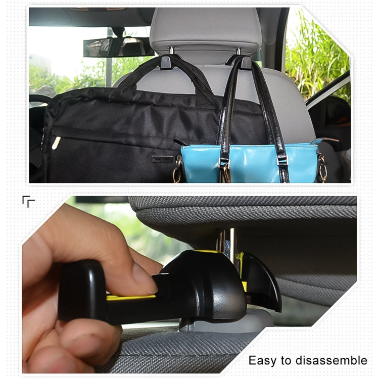 3R-2112 2 PCS Car Seat Back Convenient Hooks Bags Hanger Holder, Random Color Delivery - Auto Fastener & Clips by 3R | Online Shopping UK | buy2fix