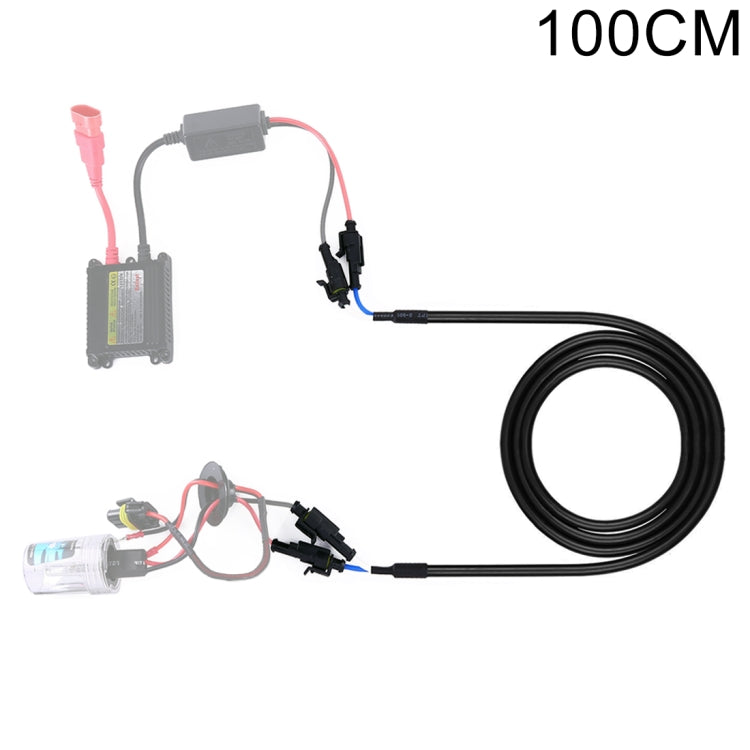 100cm Car HID Xenon Ballast High Voltage Extension Cable Harness - Wires by buy2fix | Online Shopping UK | buy2fix