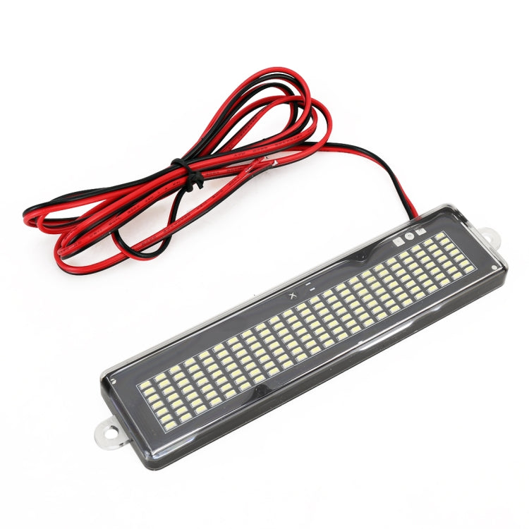 DC 12V Car LED Programmable Showcase Message Sign Scrolling Display Lighting Board with Remote Control(White Light) - Car Monitor by buy2fix | Online Shopping UK | buy2fix