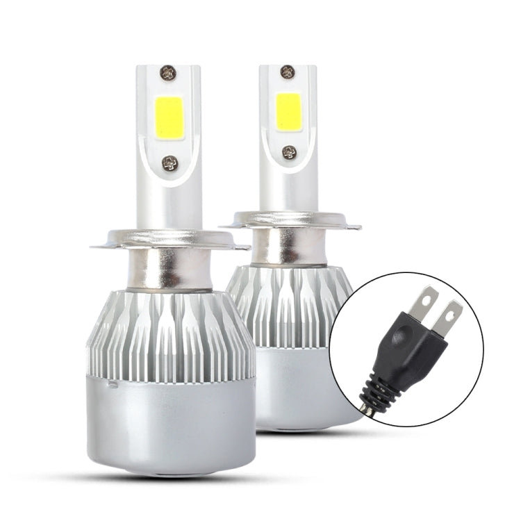 2 PCS H7 18W 1800 LM 8000K IP68 Casnbus Constant Current Car LED Headlight with 2 COB Lamps, DC 9-36V(Ice Blue Light) - LED Headlamps by buy2fix | Online Shopping UK | buy2fix