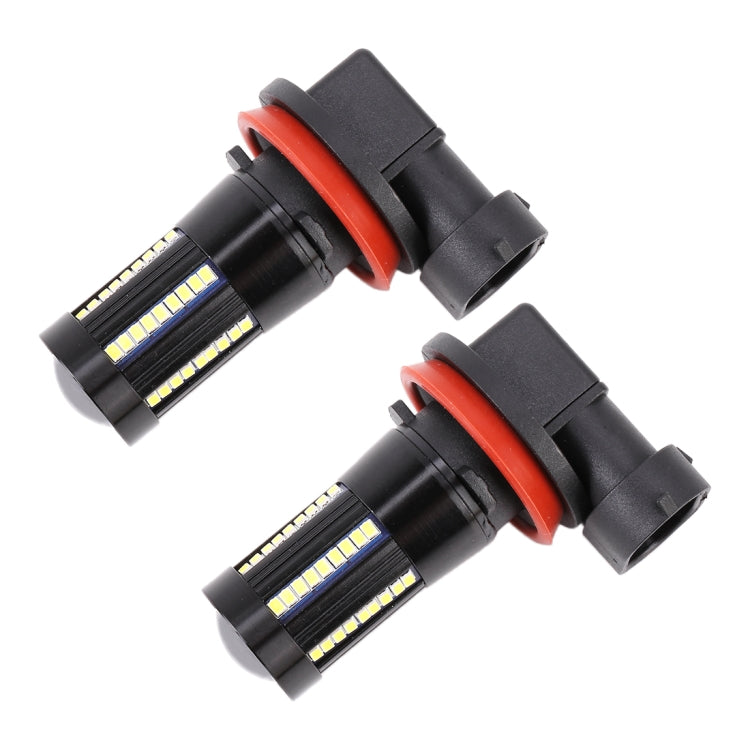2 PCS H11 / H8 DC9-16V / 8.2W / 6000K / 655LM Car Auto Fog Light 66LEDs SMD-2016 Lamps - Fog / Driving Lights by buy2fix | Online Shopping UK | buy2fix