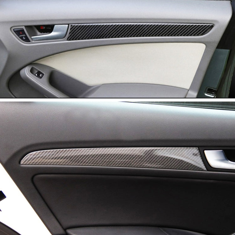 4 PCS Car Carbon Fiber Inner Door Panel Decorative Sticker for Audi A4L / A5 / Q5 - Car Interior Mouldings by buy2fix | Online Shopping UK | buy2fix