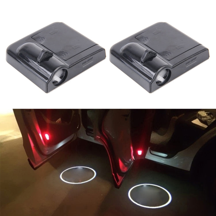 2 PCS LED Ghost Shadow Light, Car Door LED Laser Welcome Decorative Light, Display Logo for KIA K5 Car Brand(Black) - Door Lights by buy2fix | Online Shopping UK | buy2fix