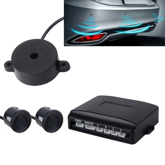 Car Buzzer Reverse Backup Radar System - Premium Quality 2 Parking Sensors Car Reverse Backup Radar System - In Car by buy2fix | Online Shopping UK | buy2fix