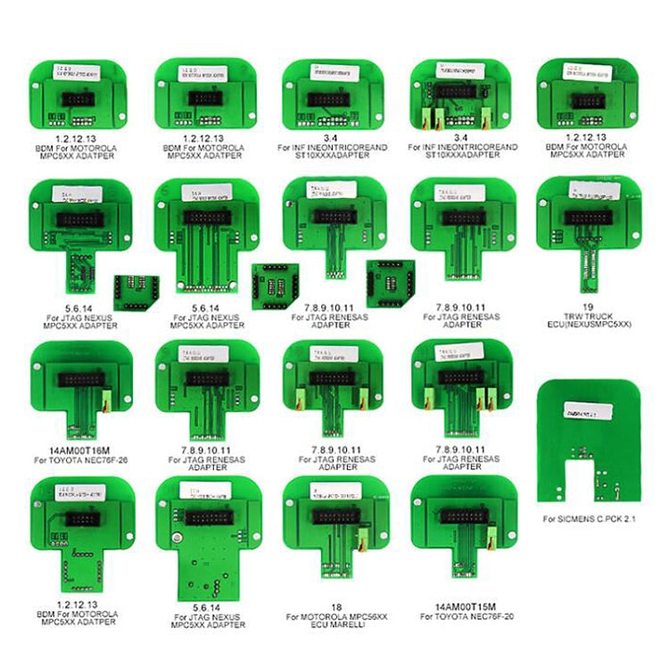 22 PCS Car KTAG KESS KTM BDM Adapters Trasdata Set BDM Frame ECU RAMP Adapters - In Car by buy2fix | Online Shopping UK | buy2fix