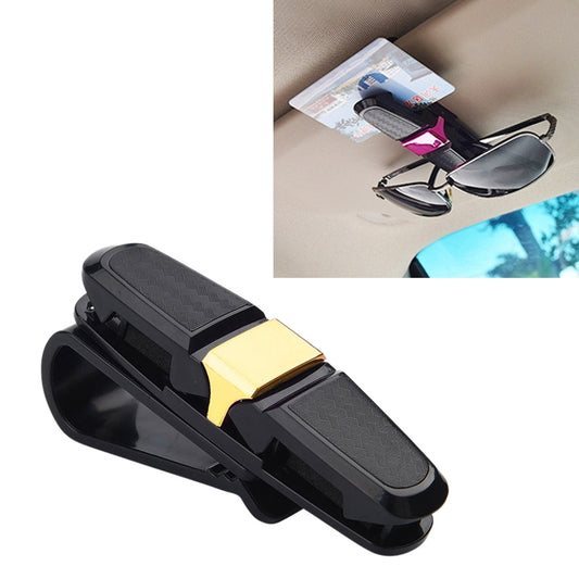 Vehicle Mounted Glasses Clip Car Eyeglass Bill Holder, Package: OPP Bag(Gold) - Sunglasses & Glasses Clips by buy2fix | Online Shopping UK | buy2fix