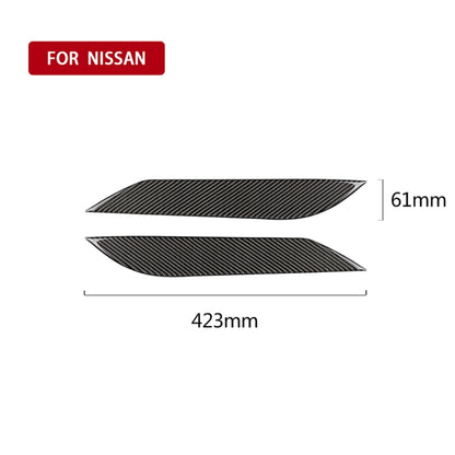 Car Carbon Fiber Light Eyebrow for 2003-2009 Nissan 350Z All Models - Lamp Decoration by buy2fix | Online Shopping UK | buy2fix