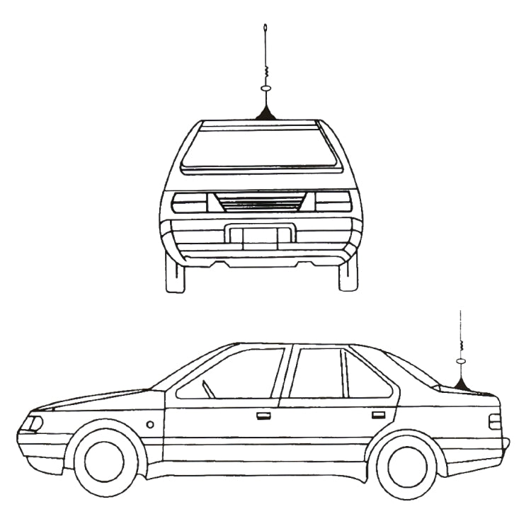 PS-95 Modified Car FM / AM Antenna Aerial -  by buy2fix | Online Shopping UK | buy2fix