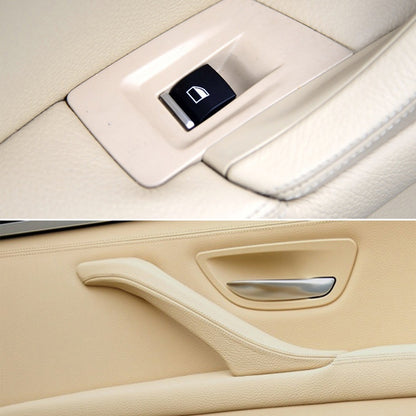 Car Standard Version Inside Doors Handle Pull Trim Cover 5141 7225 873 for BMW F10 F18, Left Driving (Beige White) - In Car by buy2fix | Online Shopping UK | buy2fix