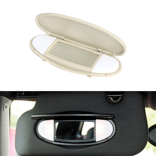 Car Sunshade Makeup Mirror Sun Visor for BMW mini R50R56, Left Driving (Beige) - In Car by buy2fix | Online Shopping UK | buy2fix