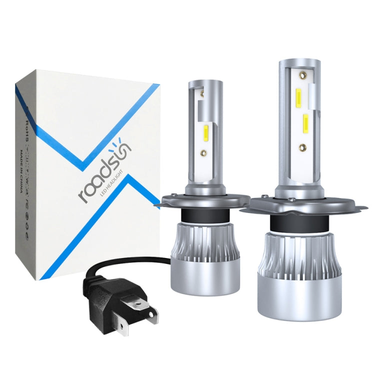 2 PCS 1902 H4 / HB2 / 9003 DC9-36V / 23W / 6000K / 2300LM IP68 Car LED Headlight Lamps (White Light) - In Car by buy2fix | Online Shopping UK | buy2fix