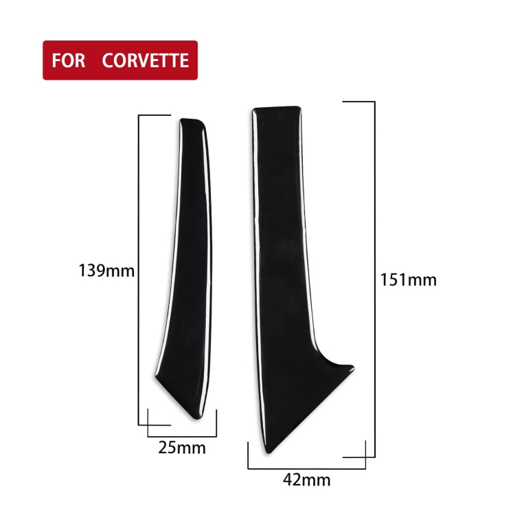 For Chevrolet Corvette C7 2014-2019 5 in 1 Car Central Handle Both Side Decorative Sticker, Left Drive - In Car by buy2fix | Online Shopping UK | buy2fix