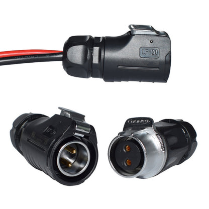 MC4 to LP20 2 Core Aviation Plug Female LED Display Connector - In Car by buy2fix | Online Shopping UK | buy2fix