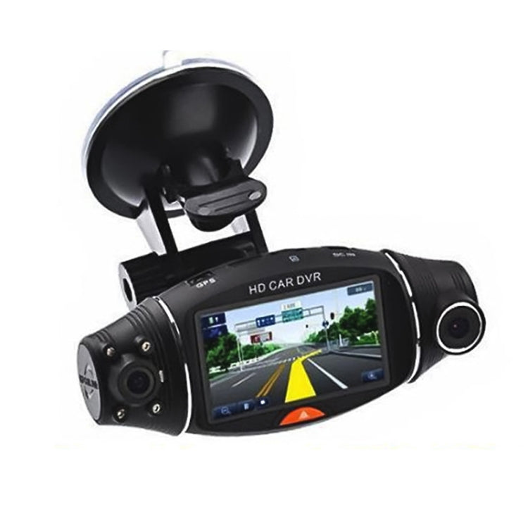 R310 2.7 inch Dual Lens Wide Angle Night Vision HD 720P Video Car DVR, Support TF Card (32GB Max) / Motion Detection / G-Sensor -  by buy2fix | Online Shopping UK | buy2fix