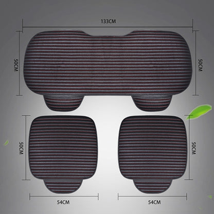 3 in 1 Car Seat Cushion Free Binding Half Inclusive Seat Mat Set (Black) - Seat Accessories by buy2fix | Online Shopping UK | buy2fix