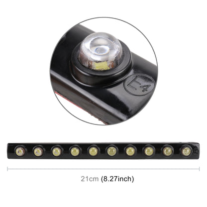 10LEDs SMD-5050 DC12V / 2.2W / 5500K / 112LM Car Daytime Running Light - In Car by buy2fix | Online Shopping UK | buy2fix