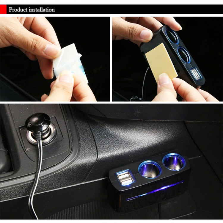 SHUNWEI SD-1928A 80W 3A Car 2 in 1 Dual USB Charger Cigarette Lighter -  by SHUNWEI | Online Shopping UK | buy2fix